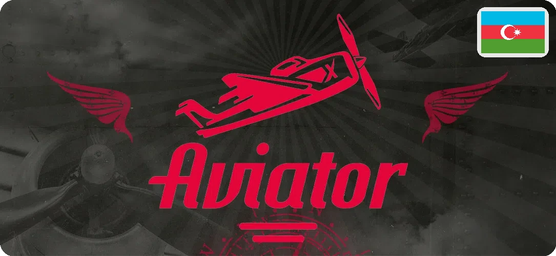 Aviator oyununun ritm və vizual dinamika hissini göstərən banner
